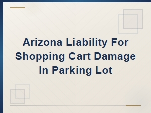 Arizona Liability for Shopping Cart Damage in Parking Lot